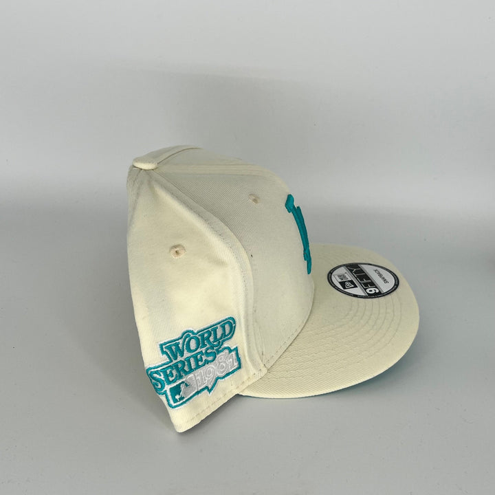 White Los Angeles Dodgers 1981 World Series Side Patch New Era MLB 9Fifty Snapback Hat