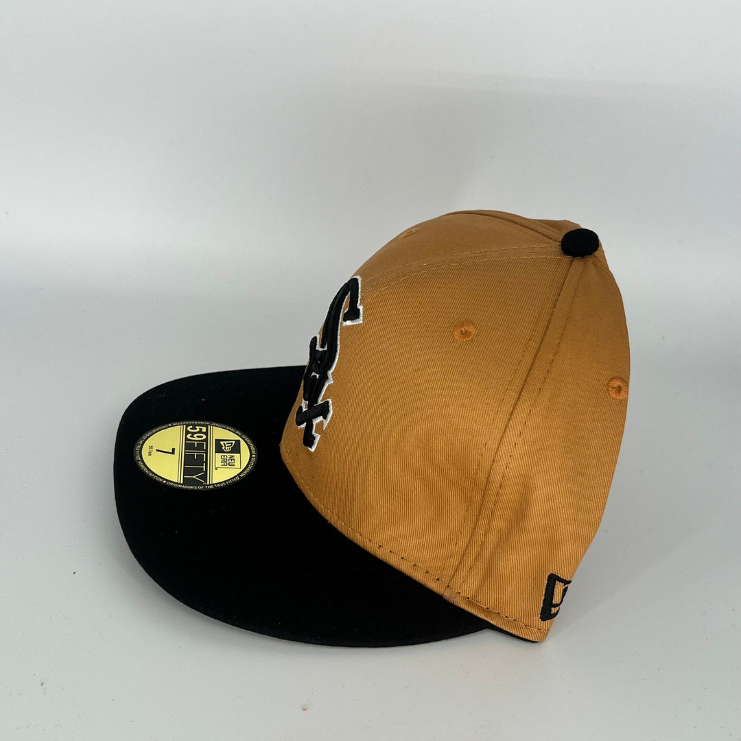 Brown black Chicago White Sox New Era MLB 59Fifty Fitted Hat