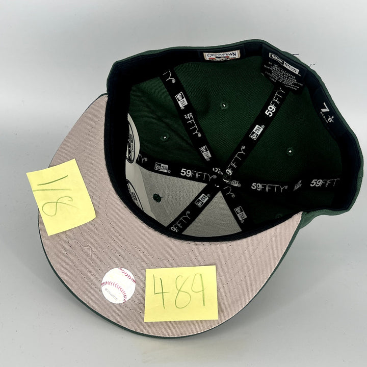 Green Athletics New Era MLB 59Fifty Fitted Hat