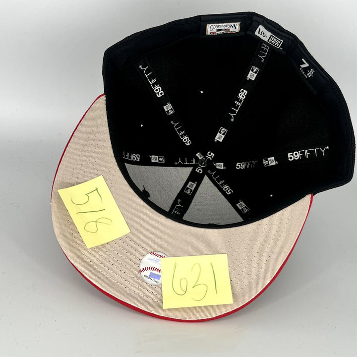 Black Red Cincinnati Reds New Era MLB 59Fifty Fitted Hat