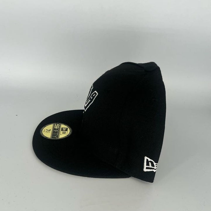 Black San Antonio Spurs New Era NBA 59Fifty Fitted Hat