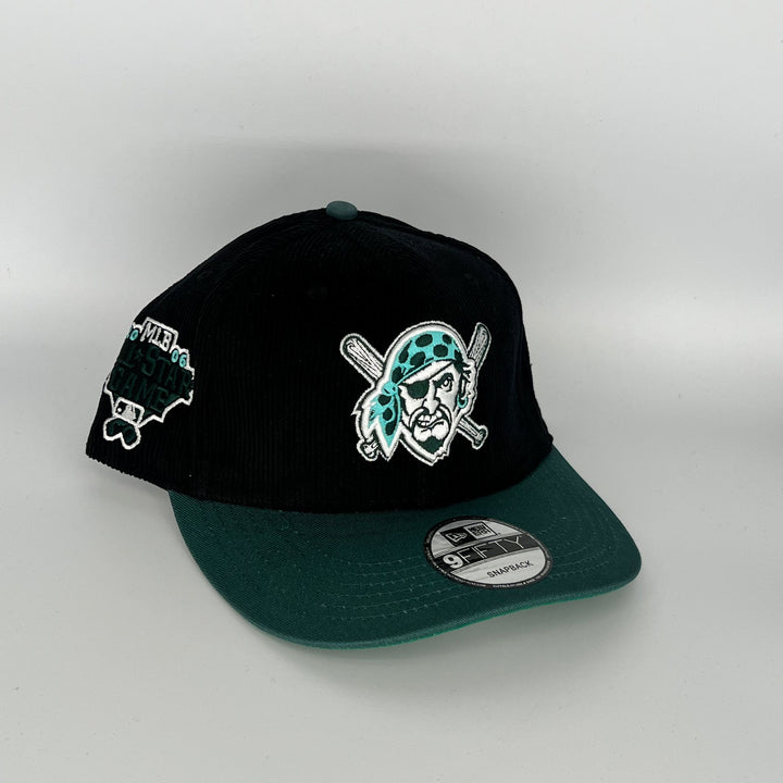 Black Green Pittsburgh Pirates 2006 MLB All Star Game Side Patch New Era MLB 9Fifty Snapback Hat