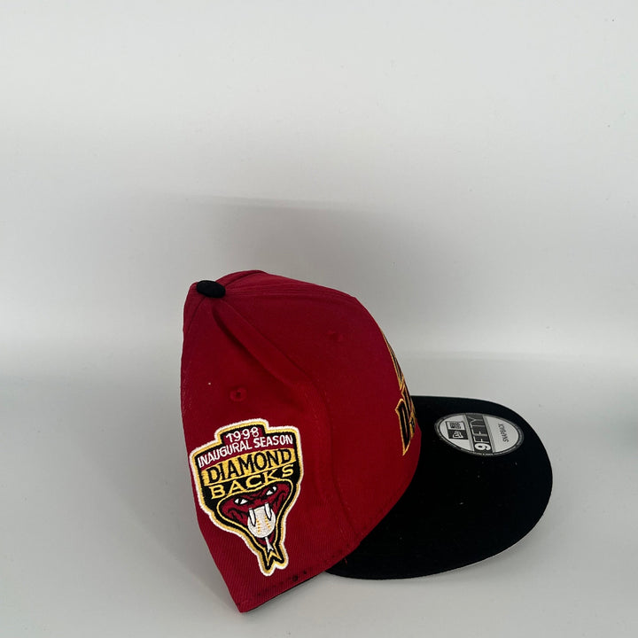 Red Black Arizona Diamondbacks 1998 Inaugural Season Arizona Diamondbacks Side Patch New Era MLB 9Fifty Snapback Hat