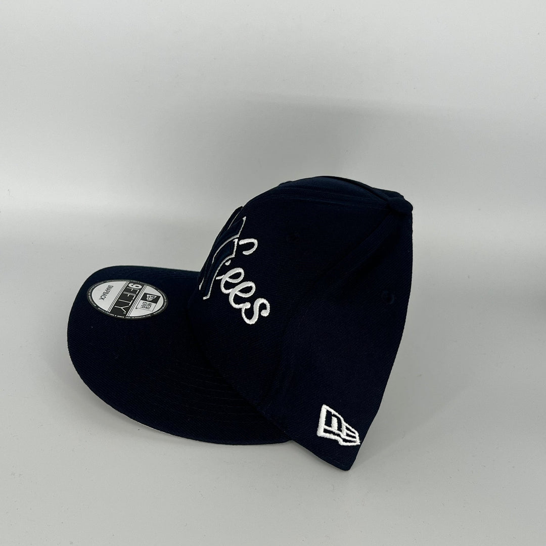 Navy New York Yankees NY Overlap Symbol New Era MLB 9Fifty Snapback Hat