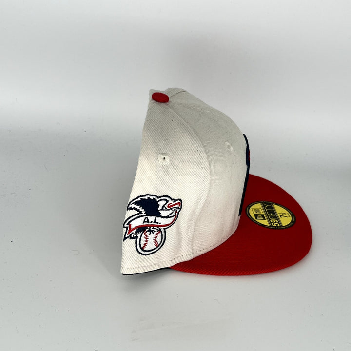 White Red Los Angeles Angels New Era MLB 59Fifty Fitted Hat