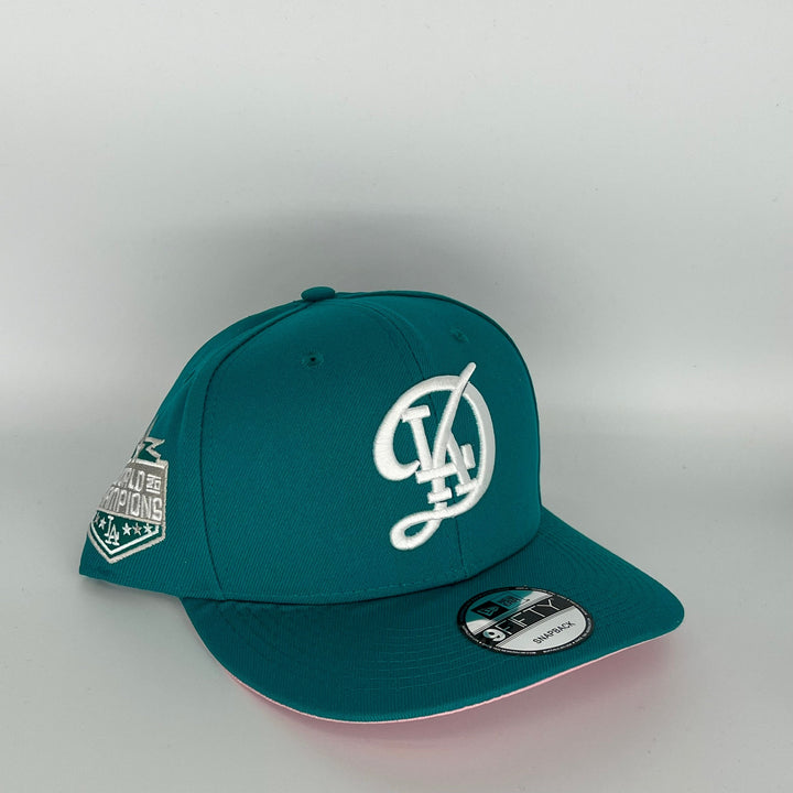 Blue Los Angeles Dodgers 2020 World Champions Side Patch New Era MLB 9Fifty Snapback Hat