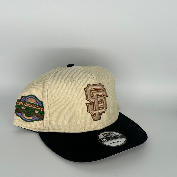 Cream Black San Francisco Giants San Francisco Giants Side Patch New Era MLB 9Fifty Snapback Hat