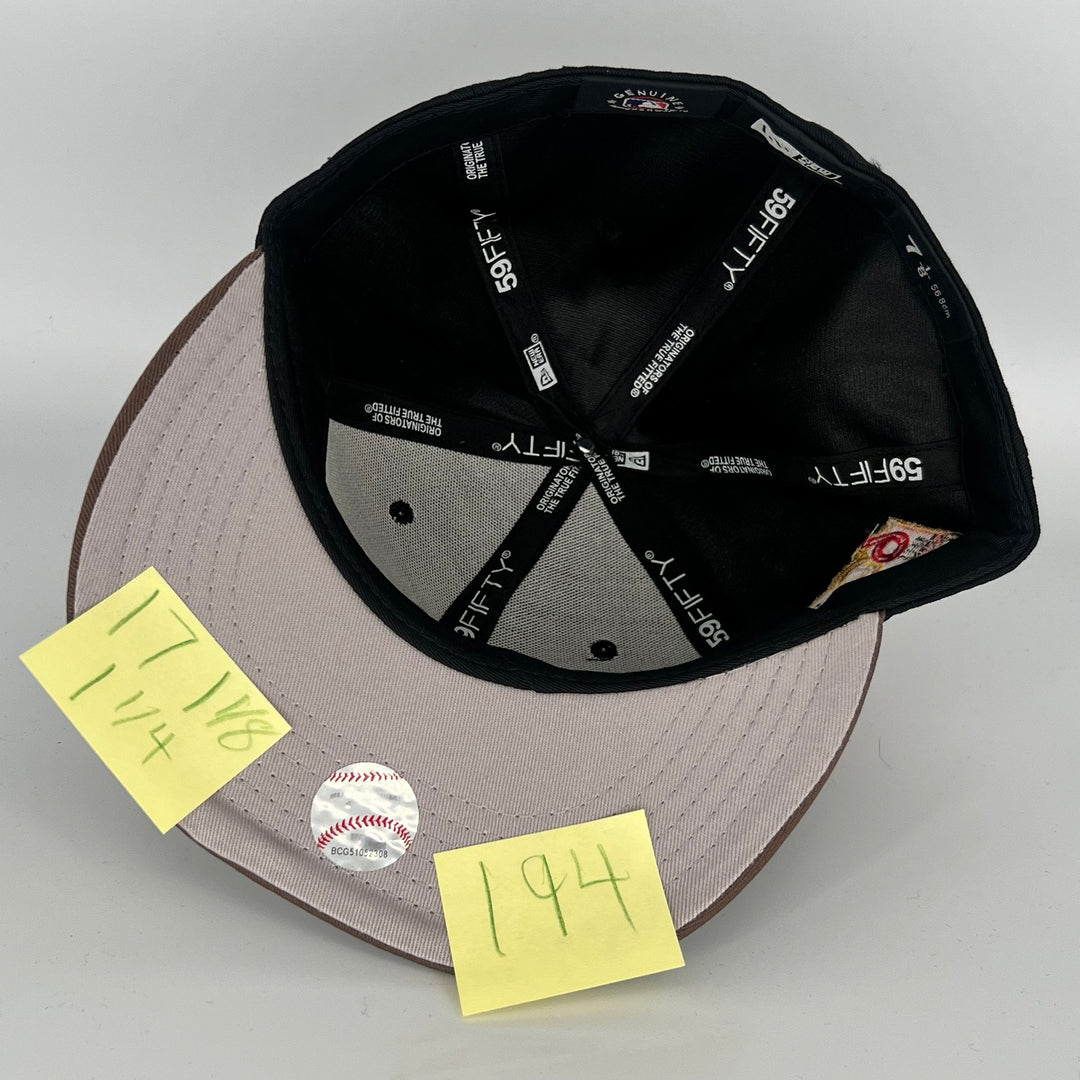 Black Brown Los Angeles Dodgers 60 Years Dodger Stadium Side Patch New Era MLB 59Fifty Fitted Hat