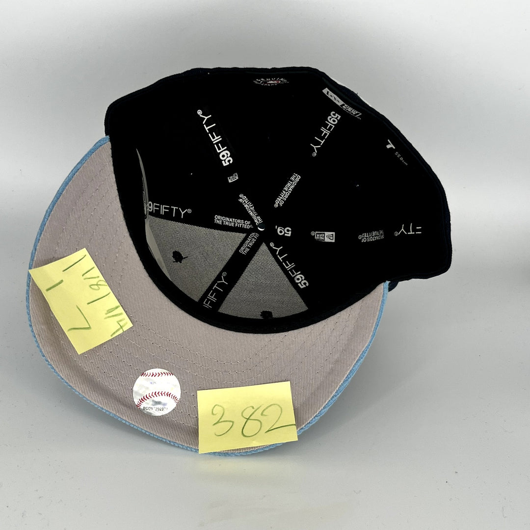 Black Blue Atlanta Braves New Era MLB 59Fifty Fitted Hat