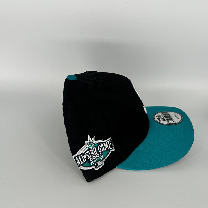Black Blue Seattle Mariners 2001 All Star Game Side Patch New Era MLB 9Fifty Snapback Hat