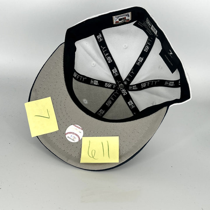 White Black New York Yankees New Era MLB 59Fifty Fitted Hat