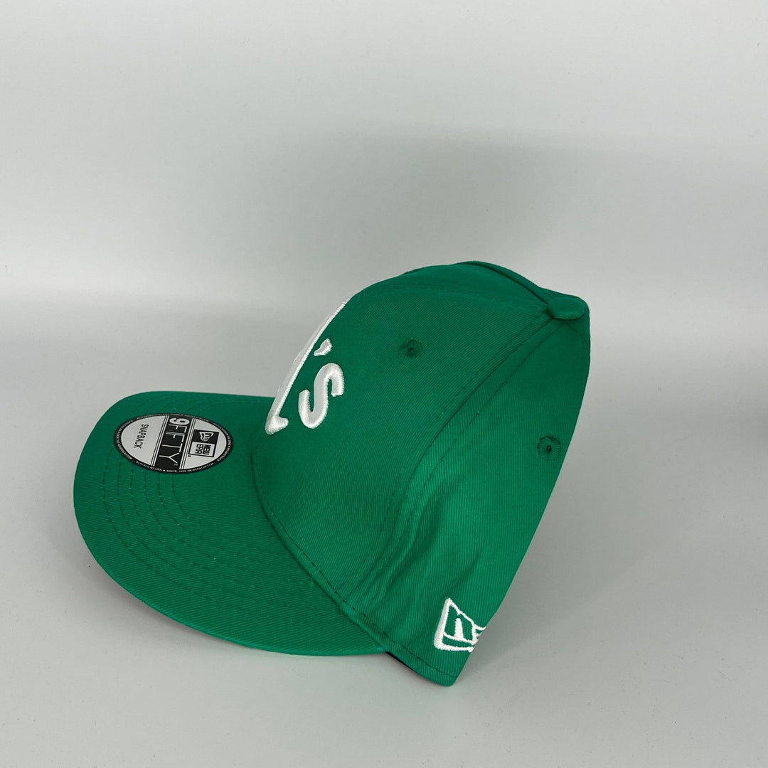 Green Athletics 1999 World Series Battle of The Day Side Patch New Era MLB 9Fifty Snapback Hat