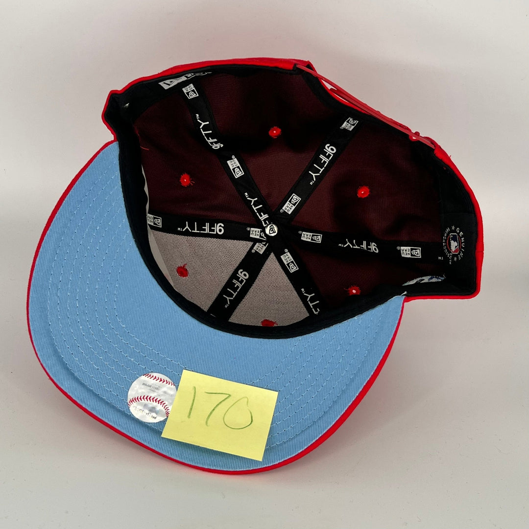 Red Los Angeles Dodgers Los Angeles California Side Patch New Era MLB 9Fifty Snapback Hat