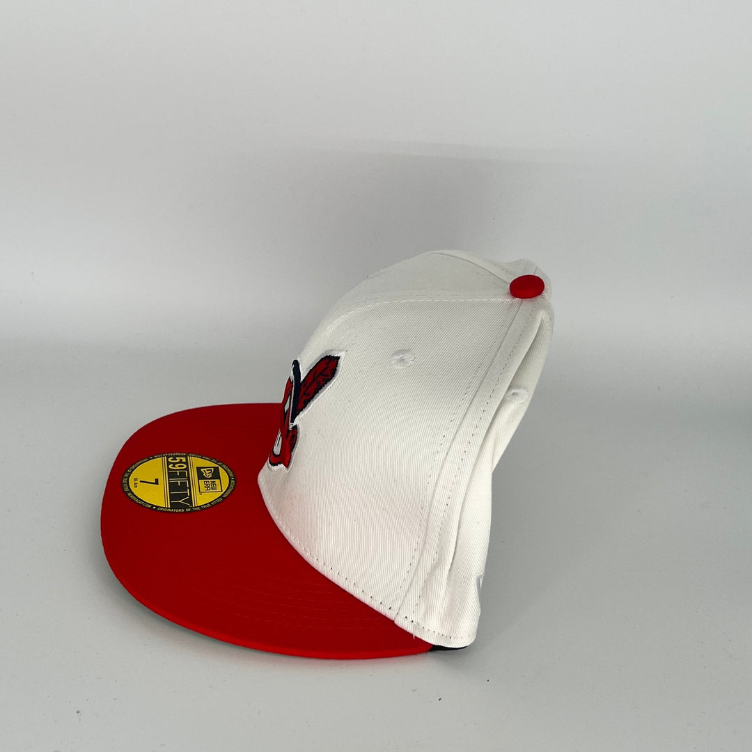 White Red Cleveland Indians 1954 All Star Game Side Patch New Era MLB 59Fifty Fitted Hat