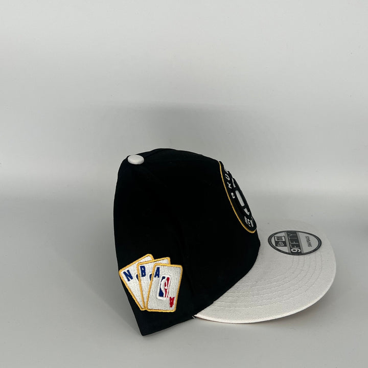 Black White Brooklyn New York NBA Side Patch New Era NBA 9Fifty Snapback Hat