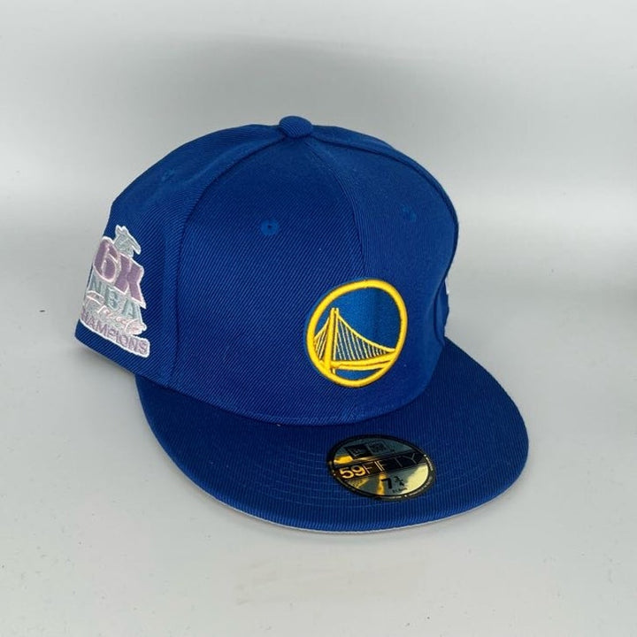 Blue Golden State Warriors New Era NBA 59Fifty Fitted Hat