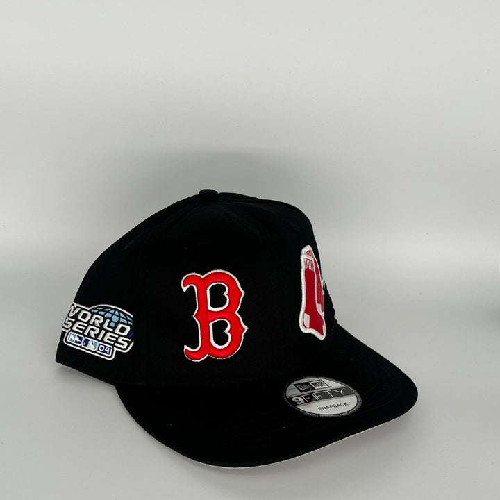 Black Boston Red Sox World Series 04 All Star Game Side Patch New Era MLB 9Fifty Snapback Hat