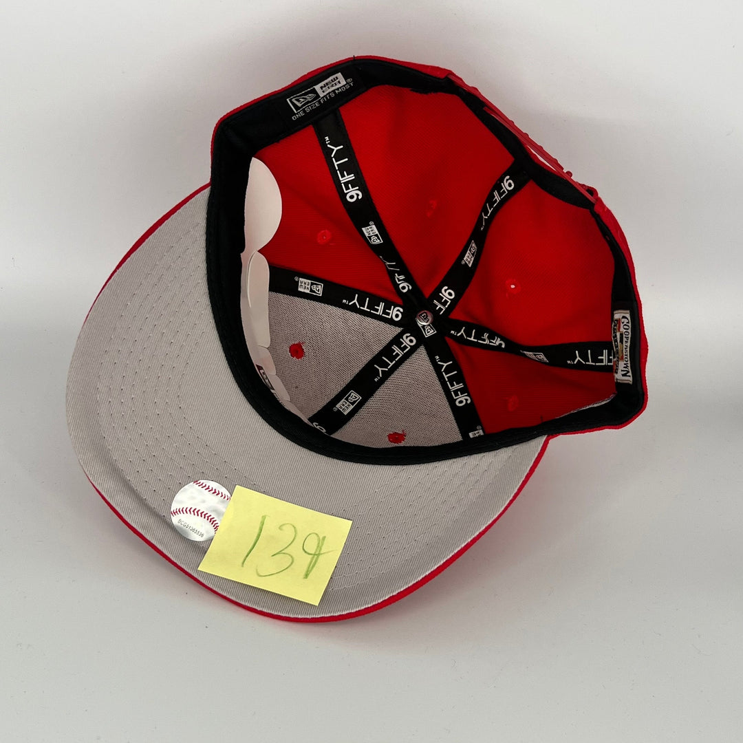 Red Los Angeles Dodgers 2024 World Series Champions Side Patch New Era MLB 9Fifty Snapback Hat