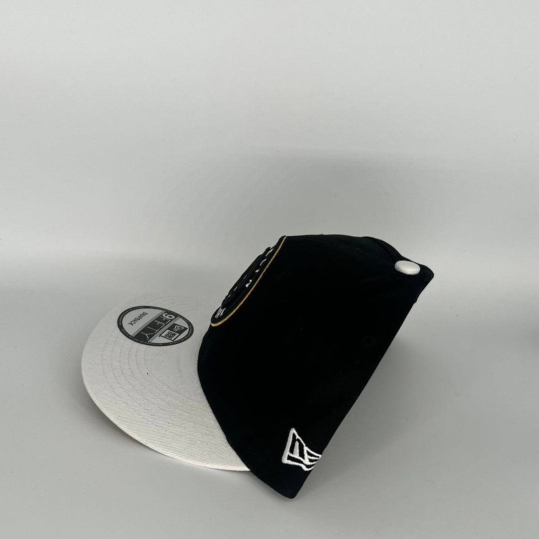 Black White Brooklyn New York NBA Side Patch New Era NBA 9Fifty Snapback Hat