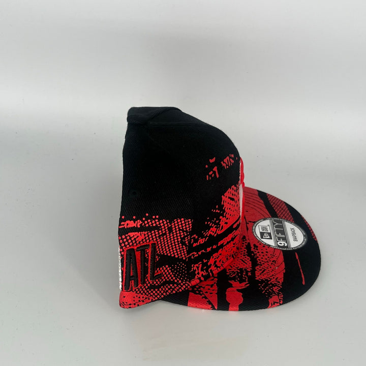 Black Red Atlanta Hawks New Era NBA 9Fifty Snapback Hat