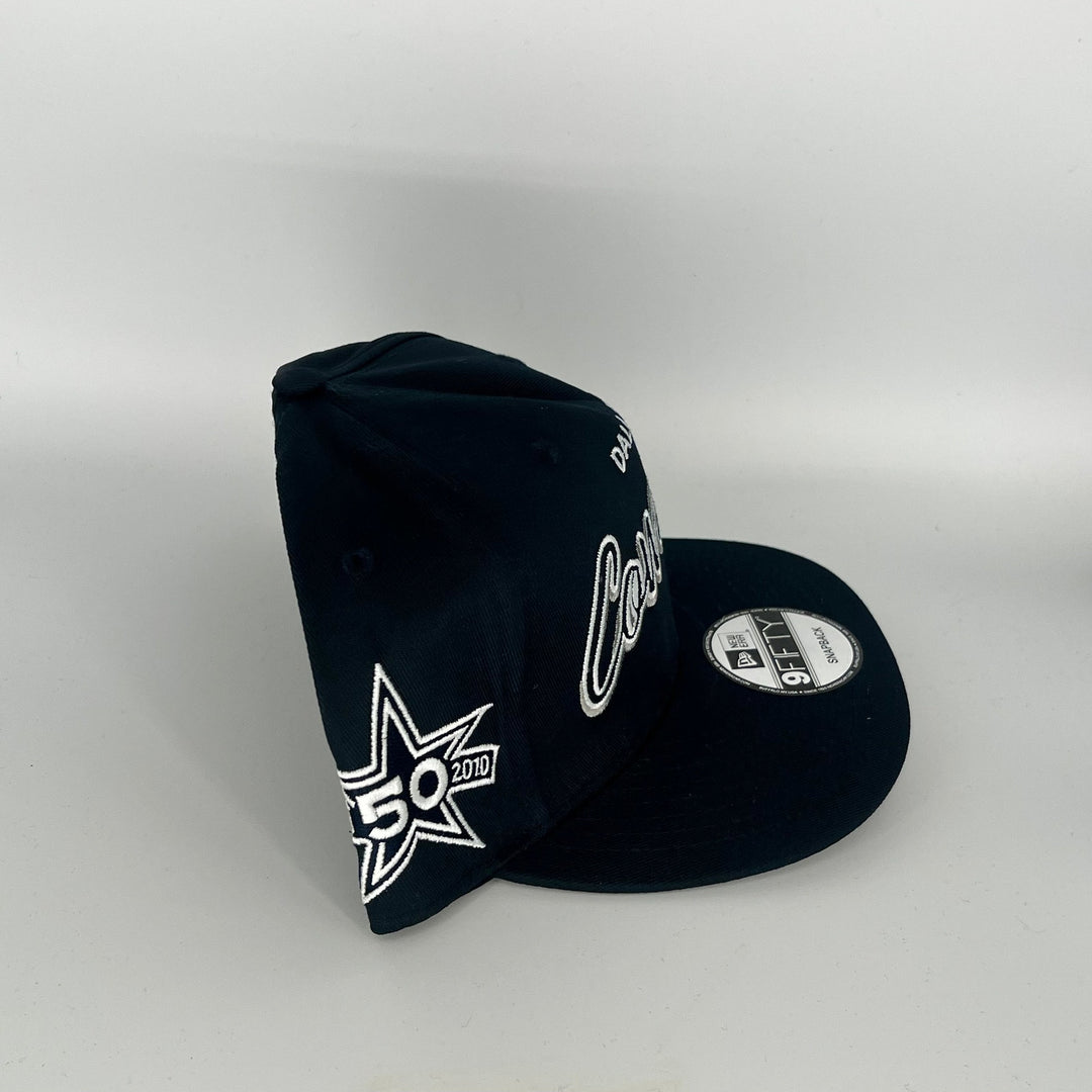 Navy Dallas Cowboy 50 Star Side Patch New Era NFL 9Fifty Snapback Hat