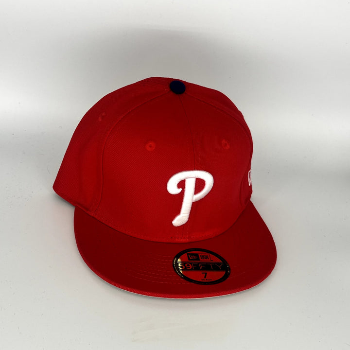 Red Philadelphia Phillies New Era MLB 59Fifty Fitted Hat