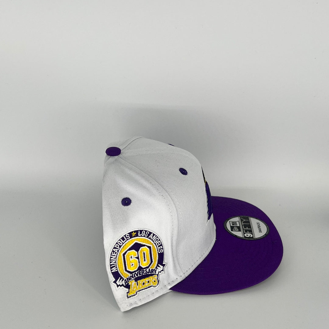 White/Purple Los Angeles Lakers Minneapolis 60TH Anniversary New Era NBA Hat