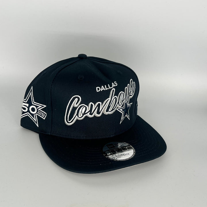 Navy Dallas Cowboy 50 Star Side Patch New Era NFL 9Fifty Snapback Hat