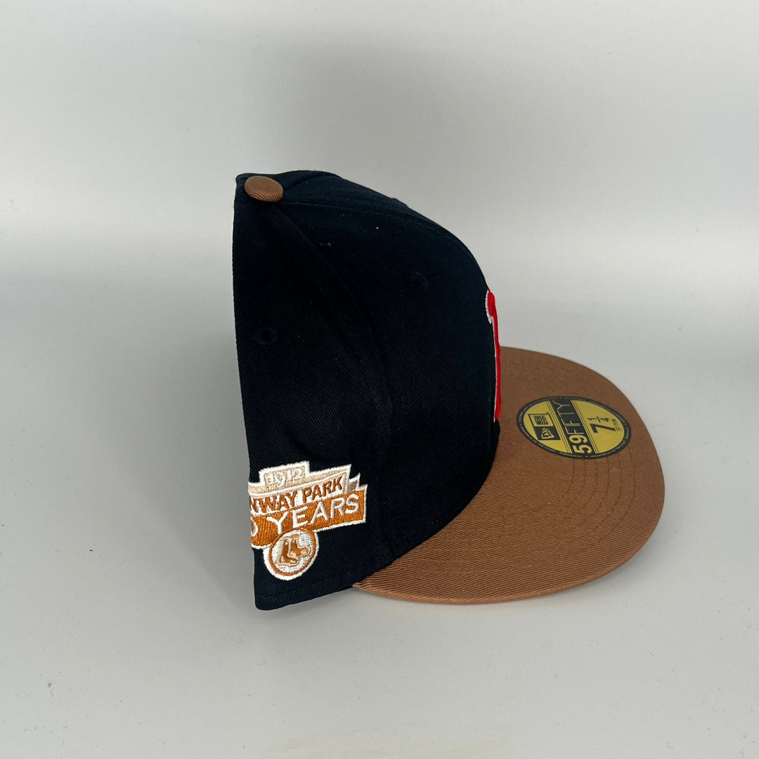 Black Brown Boston Red Sox Fenway Park Side Patch New Era MLB 59Fifty Fitted Hat