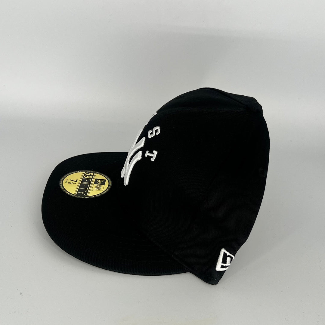 Black New York Yankees American Side Patch New Era MLB 59Fifty Fitted Hat