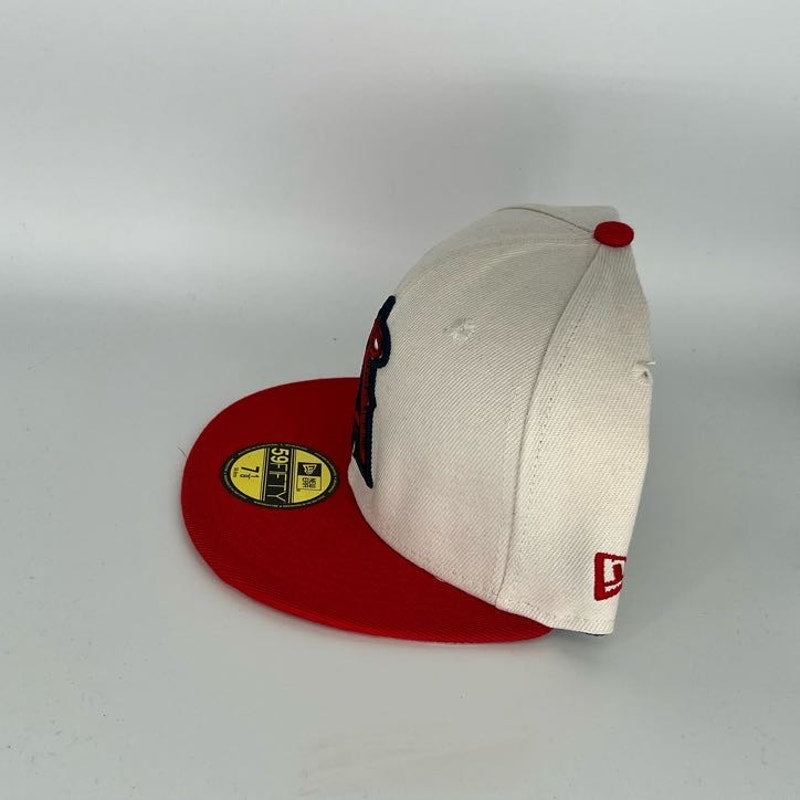 White red  Los Angeles Angels New Era MLB 59Fifty Fitted Hat