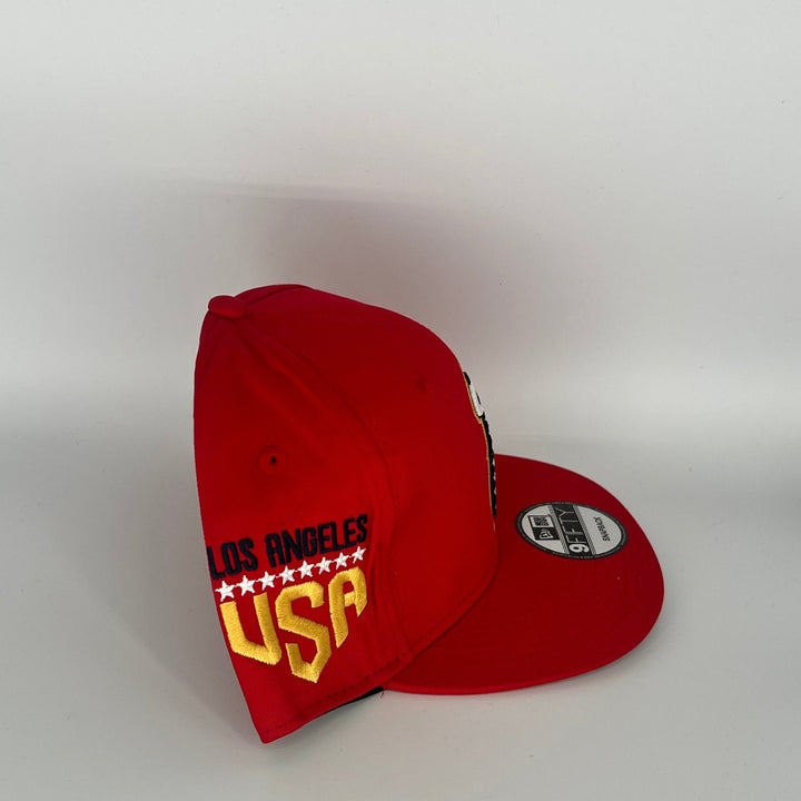Red Los Angeles Angels  Los Angeles USA Side Patch New Era MLB 9Fifty Snapback Hat