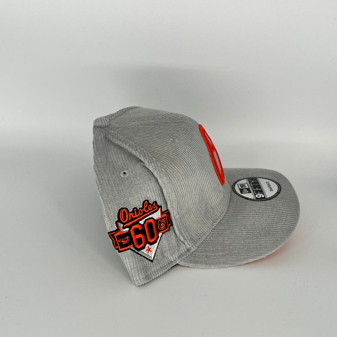 Gray Baltimore Orioles Orioles 60  Side Patch New Era MLB 9Fifty Snapback Hat