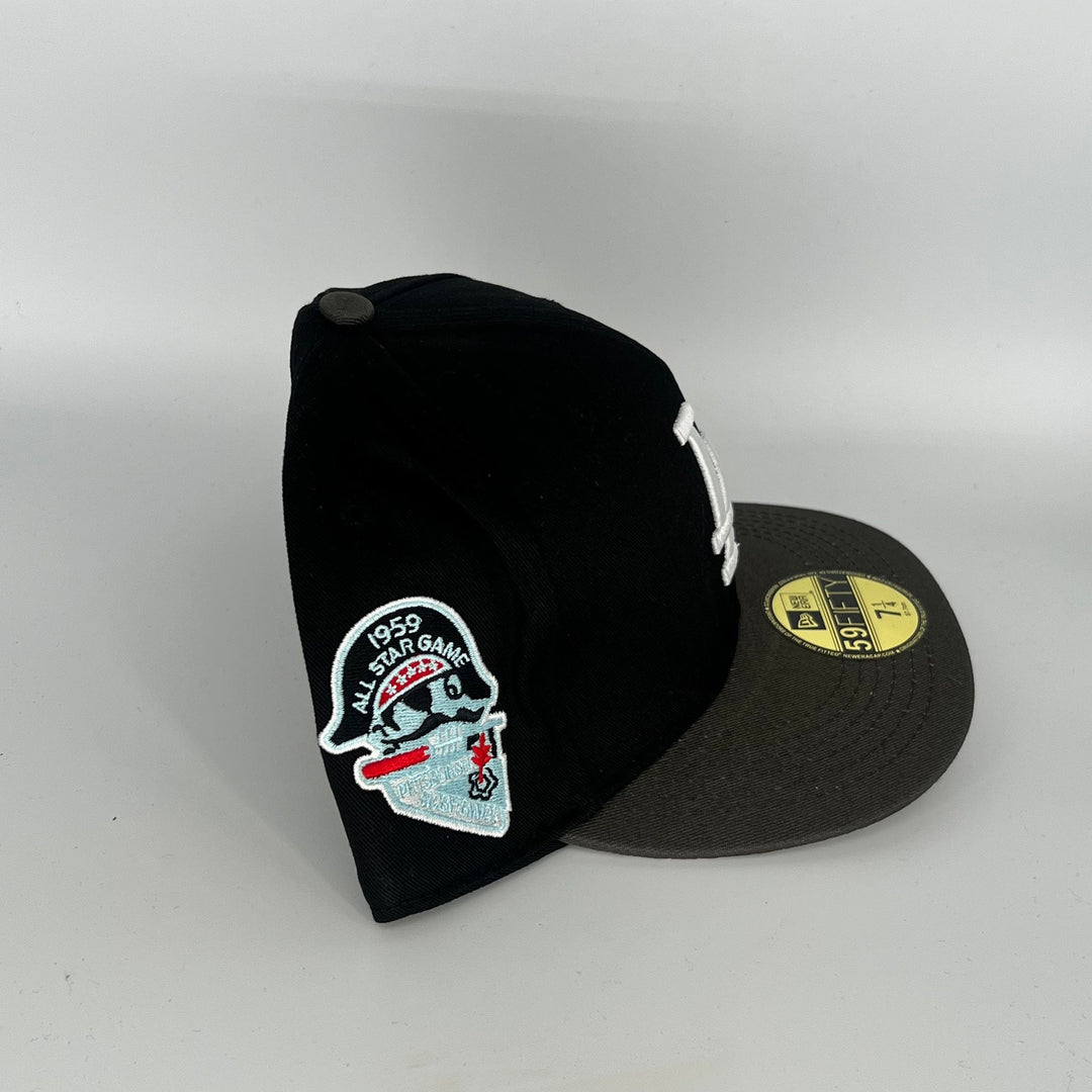 Black Los Angeles Dodgers 1959 All Star Game Side Patch New Era MLB 59Fifty Fitted Hat