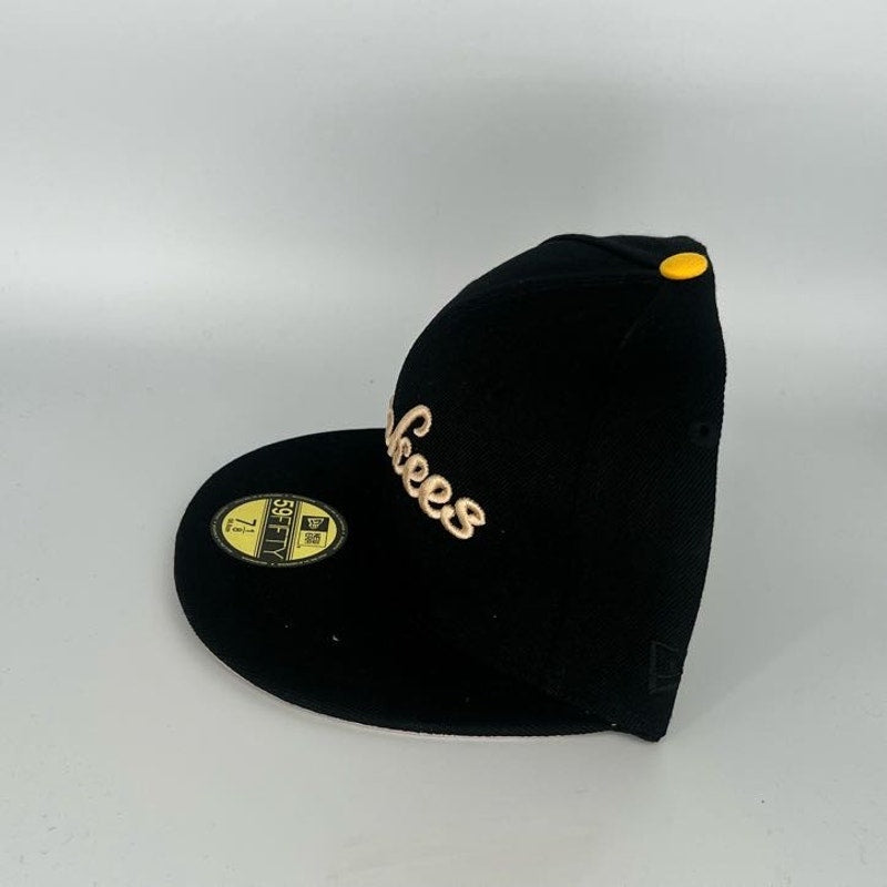 Black New York Yankees New Era MLB 59Fifty Fitted Hat