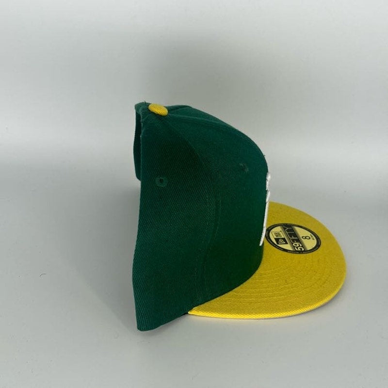 Green Yellow Athletics New Era MLB 59Fifty Fitted Hat