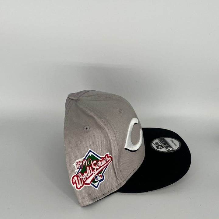 Gray Black Cincinnati Reds 1990 All Star World Series Side Patch New Era MLB 9Fifty Snapback Hat