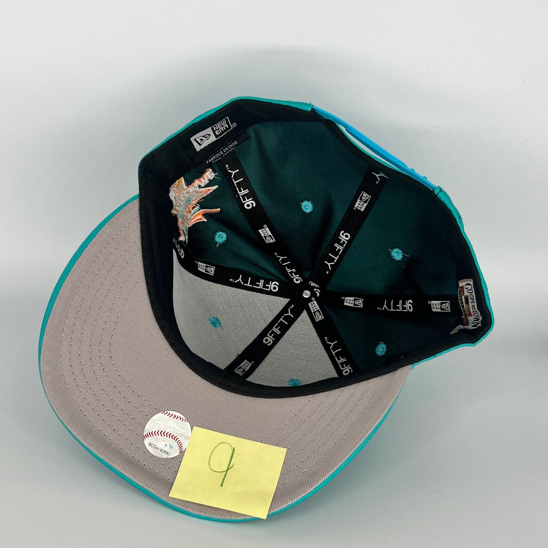 Blue Florida Marlins 1987 World Series 2017 All Star Side Patch New Era MLB 9Fifty Snapback Hat