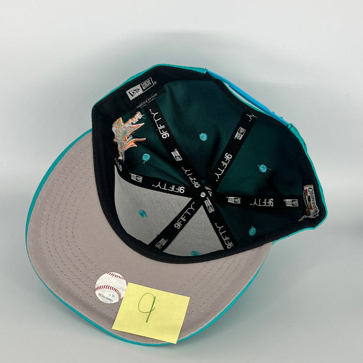 Blue Florida Marlins 1987 World Series 2017 All Star Side Patch New Era MLB 9Fifty Snapback Hat