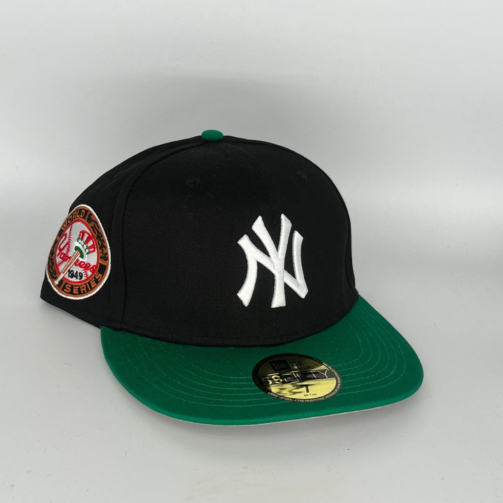 Black Green New York Yankees 1949 World Series Side Patch New Era MLB 59Fifty Fitted Hat
