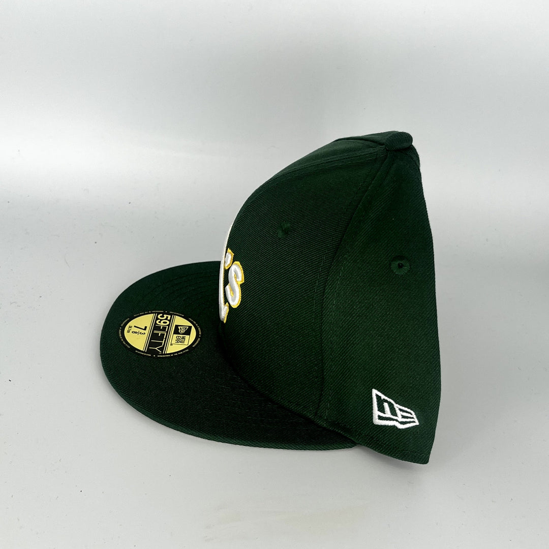 Green Athletics New Era MLB 59Fifty Fitted Hat