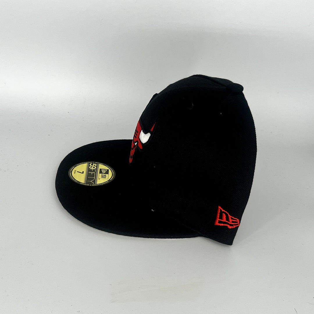Black Chicago Bulls New Era NBA 59Fifty Fitted Hat