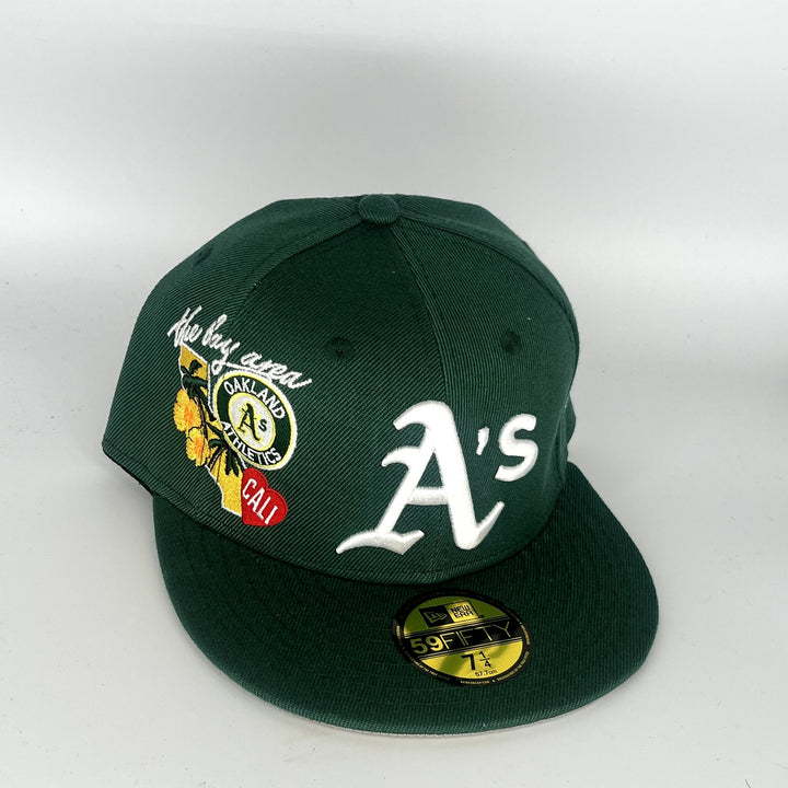 Green Athletics The Arena Bay SP New Era MLB 59Fifty Fitted Hat