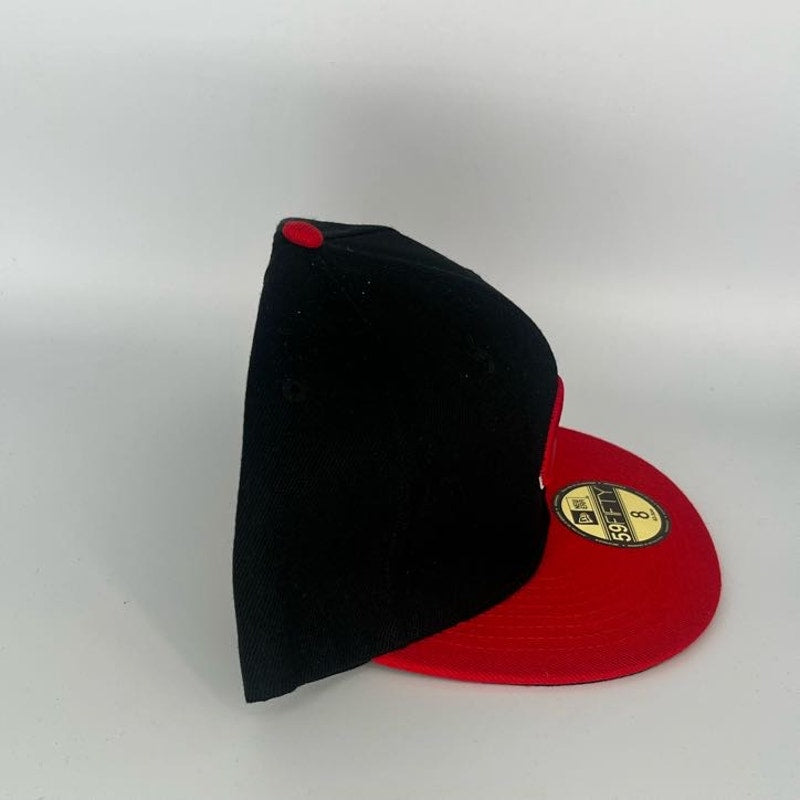 Black Red Cincinnati Reds  New Era NBA 59Fifty Fitted Hat