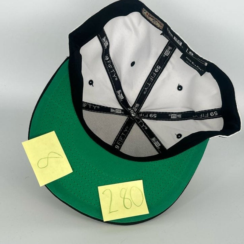 White Black White Brooklyn Nets New Era NBA 59Fifty Fitted Hat