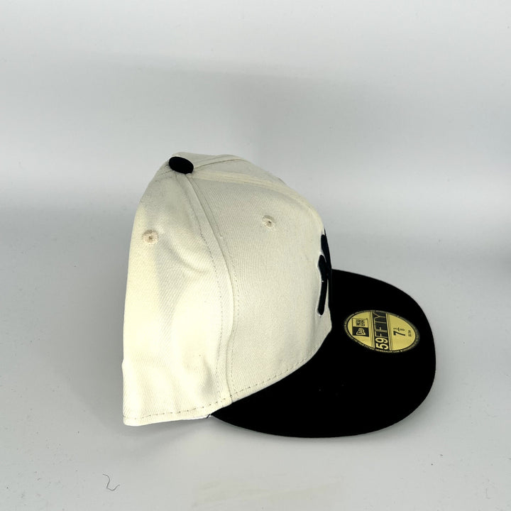 White Black New York Yankees New Era MLB 59Fifty Fitted Hat