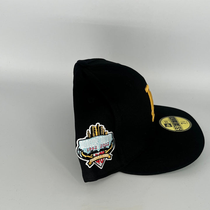 Black Los Angeles Dodgers 40th Anniversary Side Patch New Era MLB 59Fifty Fitted Hat