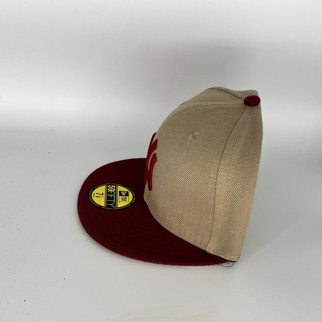 Brown Red New York Yankees 2000 Subway Series New Era MLB 59Fifty Fitted Hat