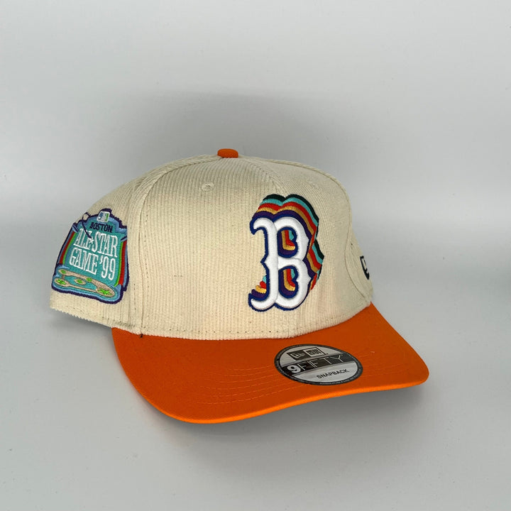 Cream Orange Boston Red Sox 1999 Boston All Star Game Side Patch New Era MLB 9Fifty Snapback Hat