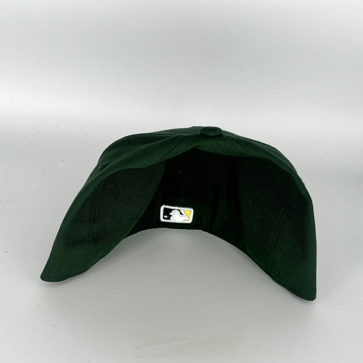 Green Athletics New Era MLB 59Fifty Fitted Hat